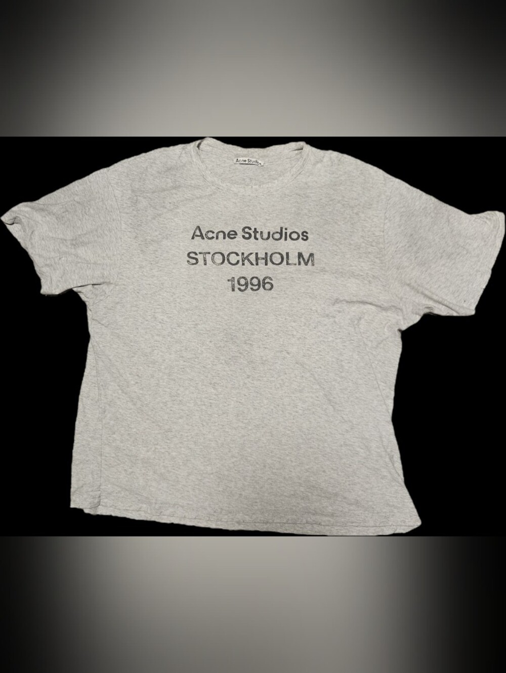 Acne Studios Stockholm 1996 Tee in Grey - XL